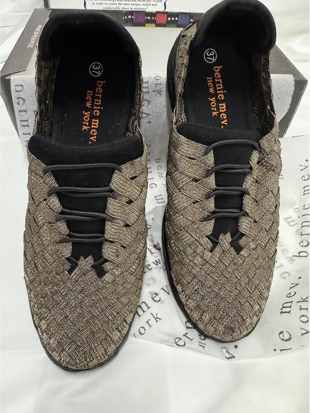 Bernie Mev Woven Slip-On Flats Shoes Size 37
